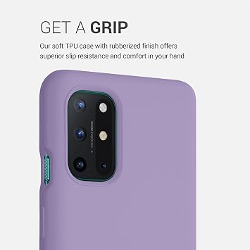 kwmobile Case Compatible with OnePlus 8T Case - TPU Silicone Phone Cover with Soft Finish - Violet Purple