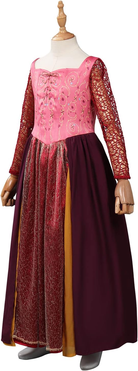 Girls Costume Dress Kids Witch Cosplay Halloween Outfit - Image 2