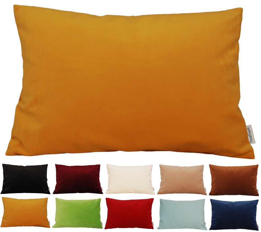 TangDepot 2-Pack Super Soft Velvet Pillow Covers, 20x20 Grass Green — view 82