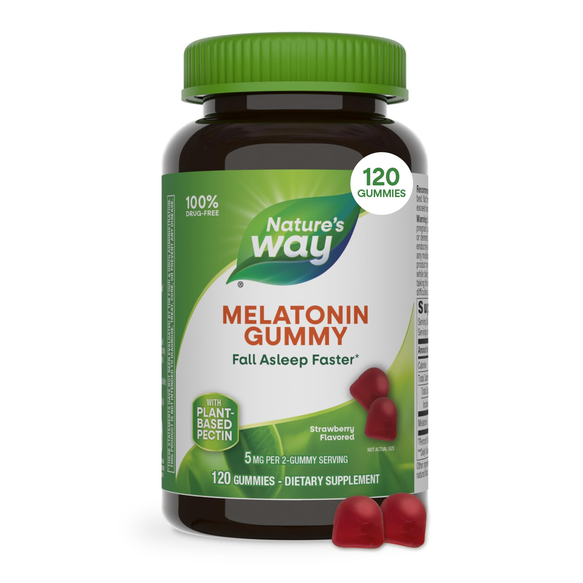 �️ Nature’s Way Adult Melatonin Gummies, Sleep Support*, Strawberry, 120 ct — deal on Shopping With Noya
