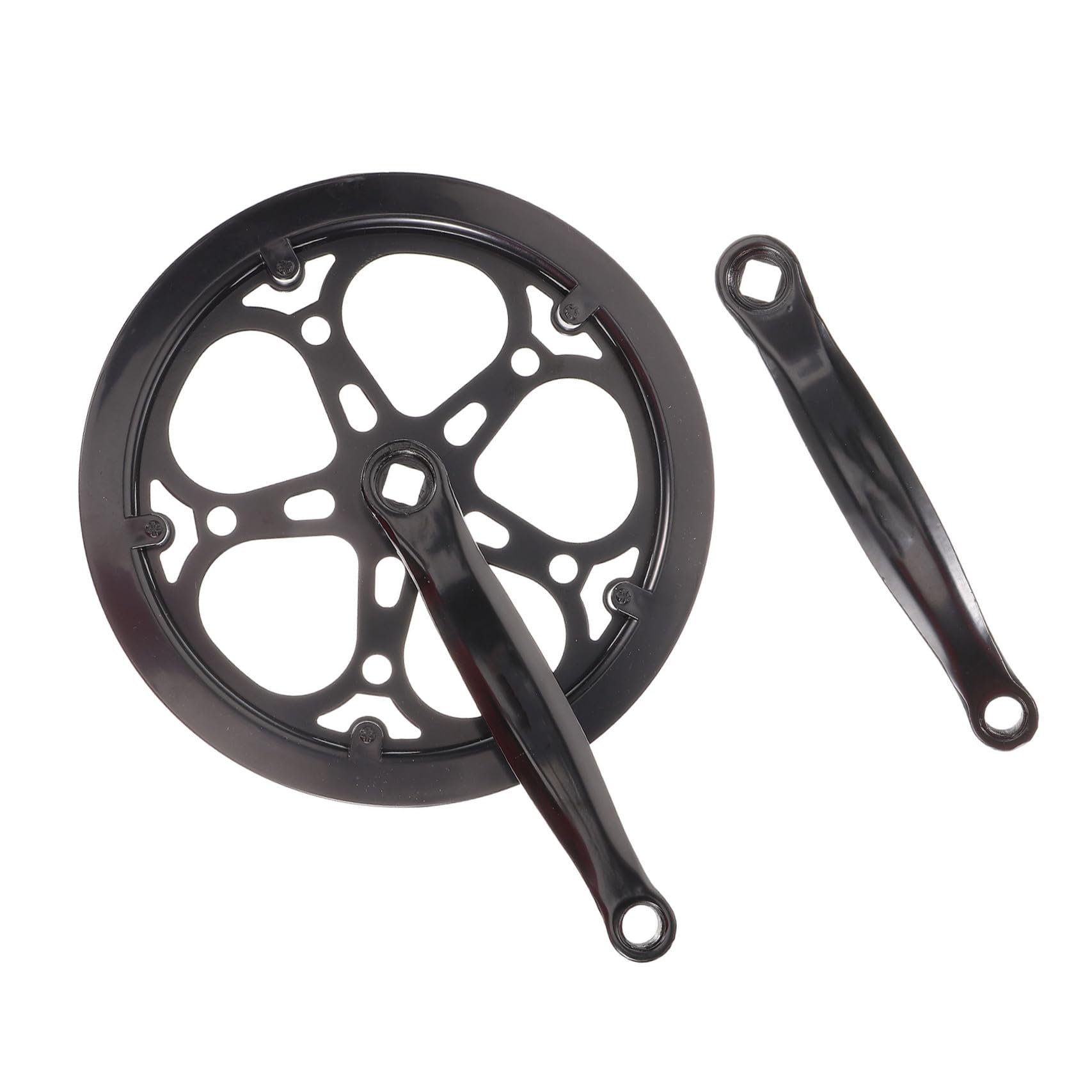 Guarnitura a velocità Singola per Bici Mountain Bike 170 Mm Corona Singola in Ferro Accessorio di Ricambio Resistente per Bici