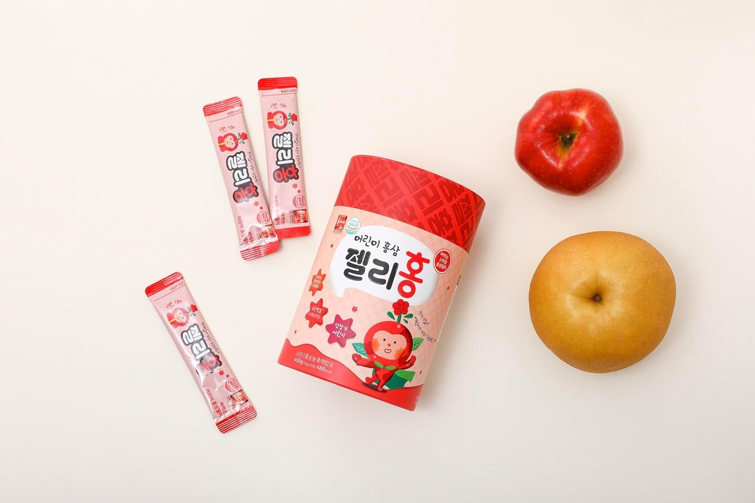 NANUMI RED Ginseng Jelly 0.53 oz x 30 Packets – Premium Korean Red Ginseng Extract, Fruity Flavor, No Artificial Additives, Individually Wrapped, Made in Korea