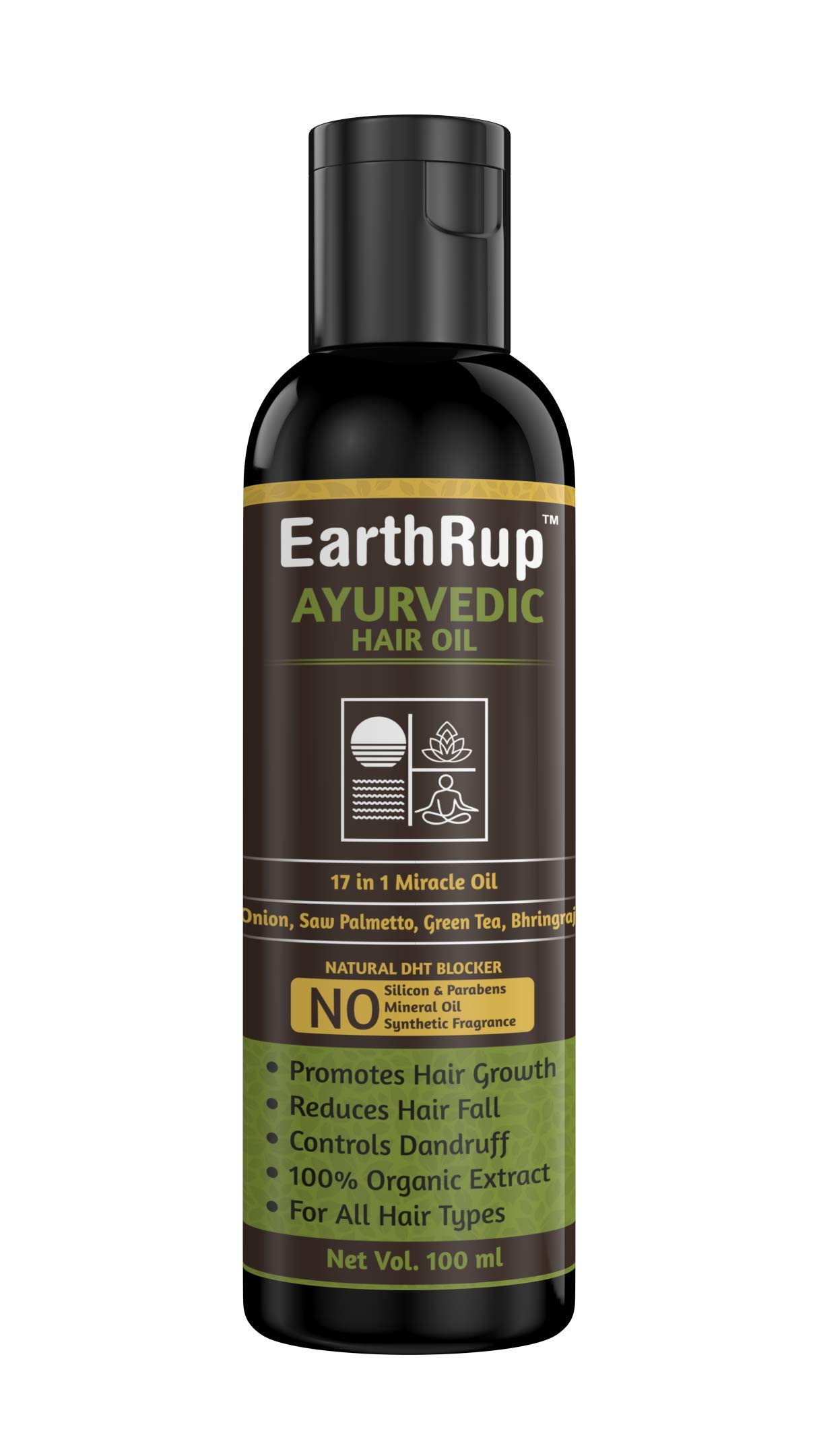 Buy EarthRup Hair oil with Onion, Saw Palmetto, Green Tea and other