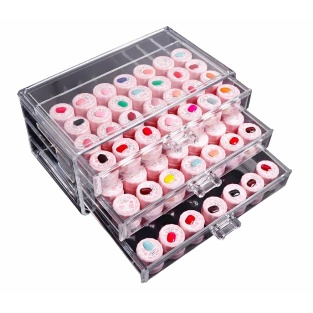 Amazon｜アクリル 収納ケース 収納ボックス 3段 カラージェル収納