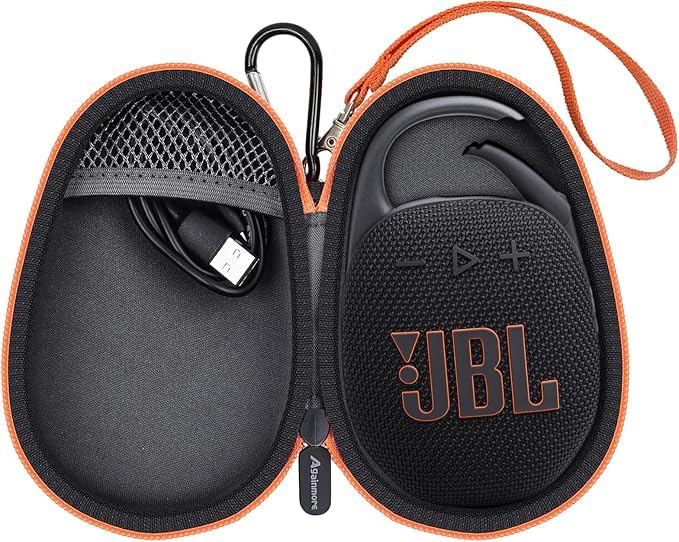 WAUT Estojo rígido de viagem para JBL Clip 5 - Mini alto-falante Bluetooth portátil