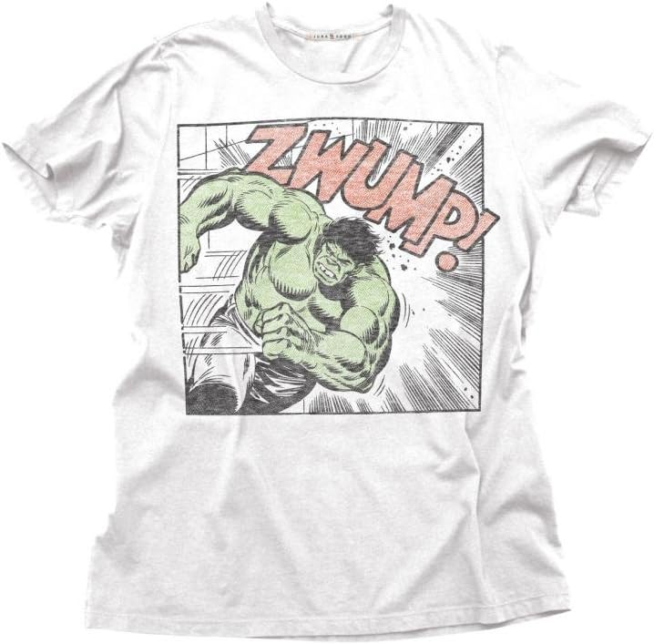 Junk Food Incredible Hulk Zwump Adult White T-Shirt