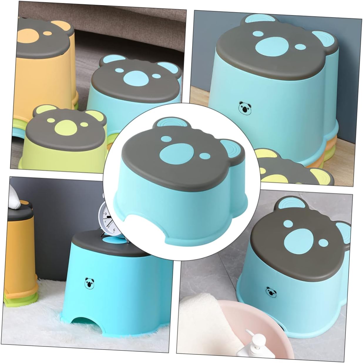 PRETYZOOM 1pc Home Stool Lightweight Non-Skid Stool for Shoe Changing Comfortable and Design for Boys and Girls for Home and Playroom Use