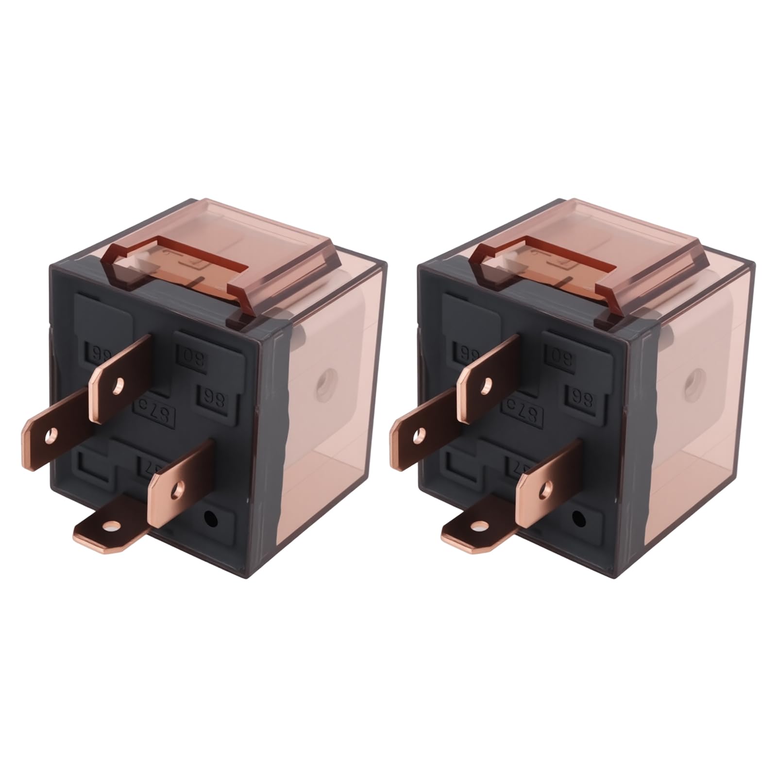 ECSiNG 2Pcs 4-Pin SPNO 12V Waterproof Automotive Relay 100A High Current Car Circuit Control Switch
