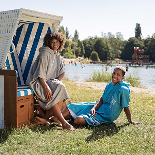 Unisex Changing Robe - Mens/Ladies Wearable Towel - Adult Hooded Surf Poncho for Men/Women Beach Pool Swimming - One Size Cover Ups Hoodie - Hawaii Design2