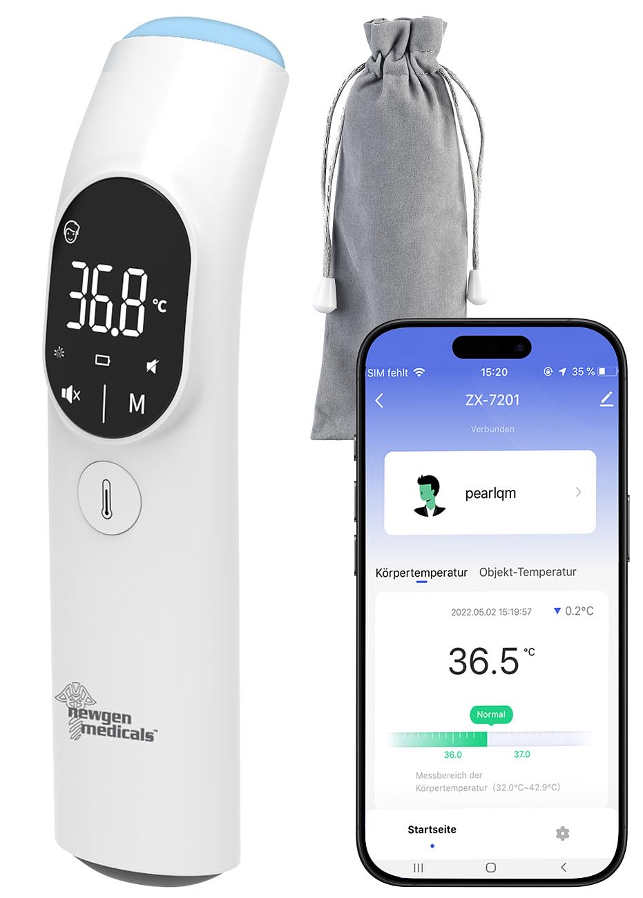 Thermomètre infrarouge sans contact connecté IRT-55.app [newgen medicals]