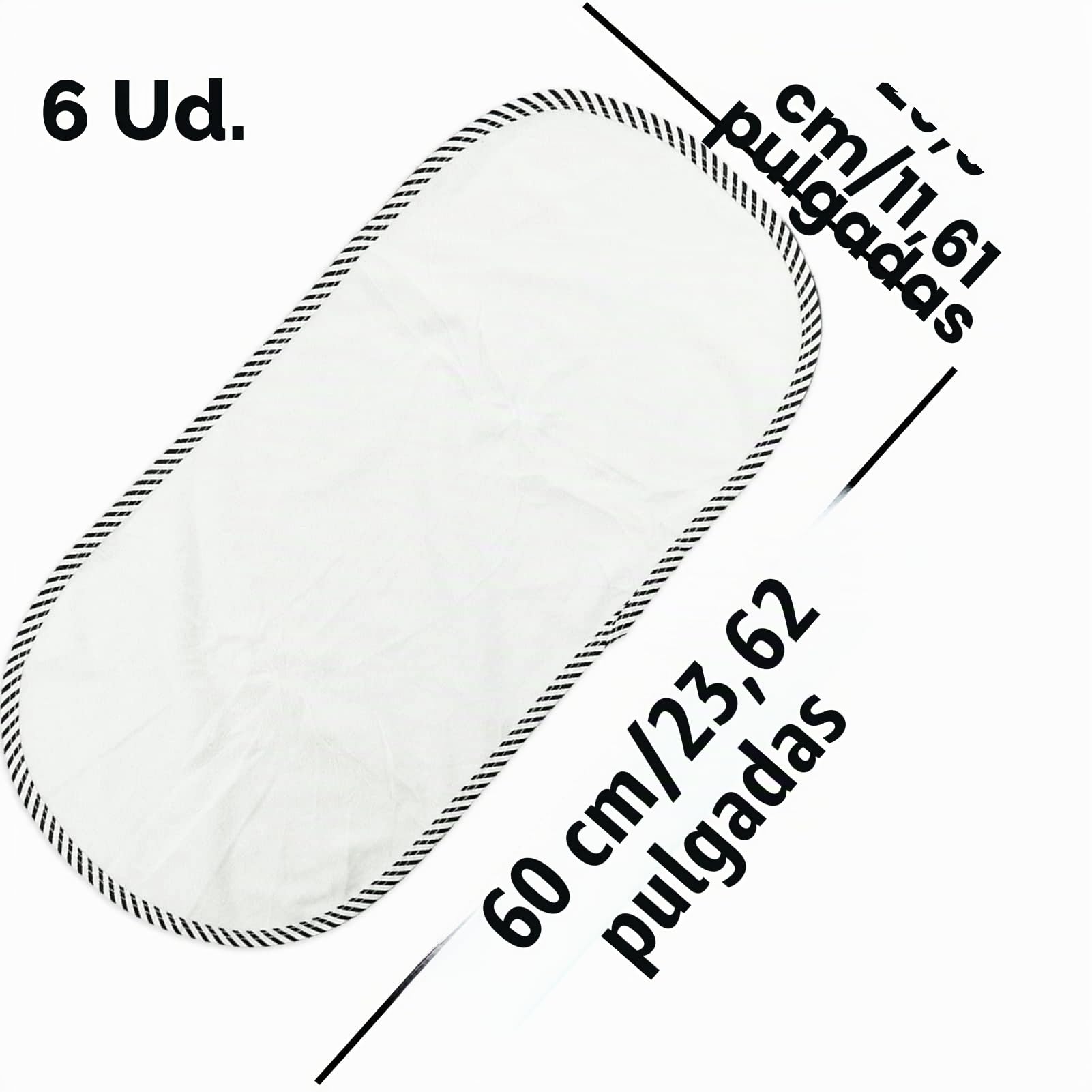 6 paquetes de forros de cambiador reutilizables impermeables más grandes y suaves, 68,58 cm x 33,02 cm, fundas lavables para cambiador de doble capa, superficie de franela 100% algodón, 6 unidades