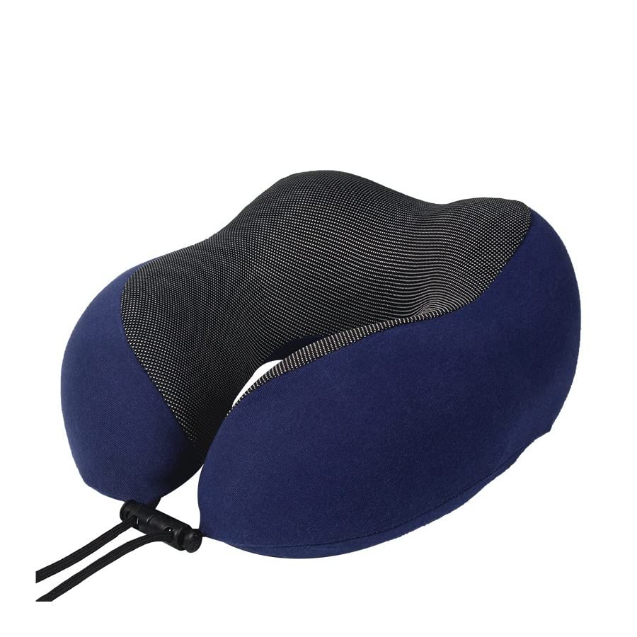 Almohada para el Cuello del Coche Espuma viscoelástica en Forma de U Almohada de Viaje Suave para el Coche Masaje para Dormir Almohada de avión Accesorios para el Coche Soporte para el Cuello del co