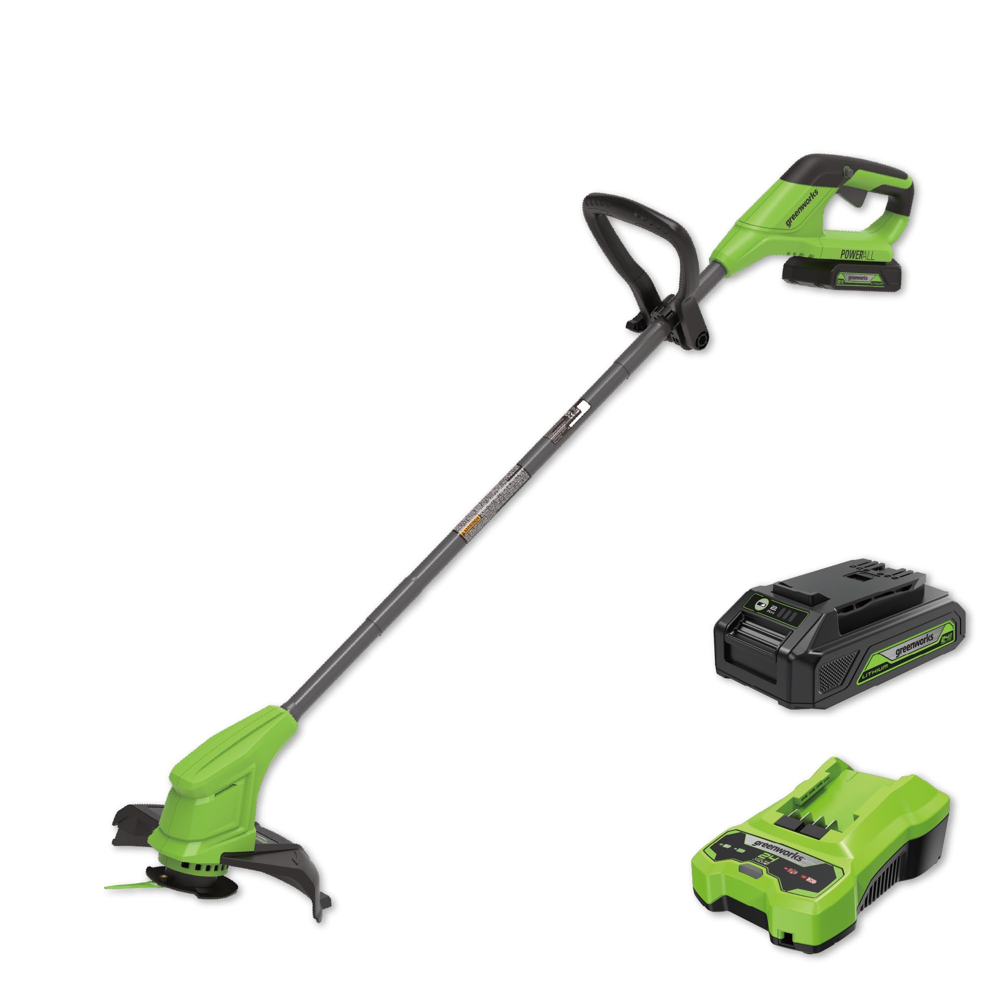 Amazon | Greenworks 24V バッテリー草刈機 ST24BA2 2.0Ahバッテリー