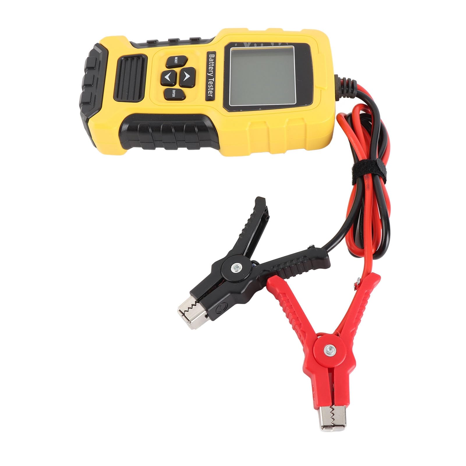 Probador de batería de coche portátil, dispositivo de prueba de pantalla Digital de alta precisión de detección, 12V, 24V, para motocicleta y coche (Amarilla)