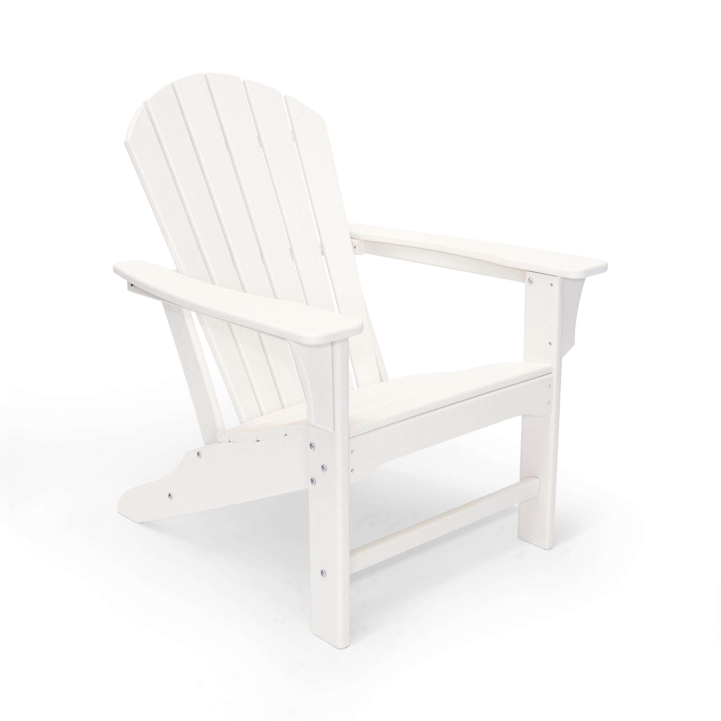 LuXeo Hampton Adirondack Chair, Set of 2, White