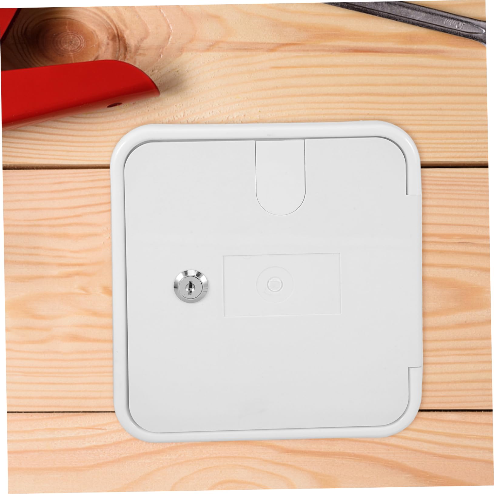 POPETPOP Sportello di Ispezione Elettrico per Campervan in ABS Bianco con Viti, Resistente all'Uso Esterno, Ricambio la Conversione RV