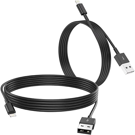 iPhone 5S Black Charger Cord: Original Apple MFI Certified