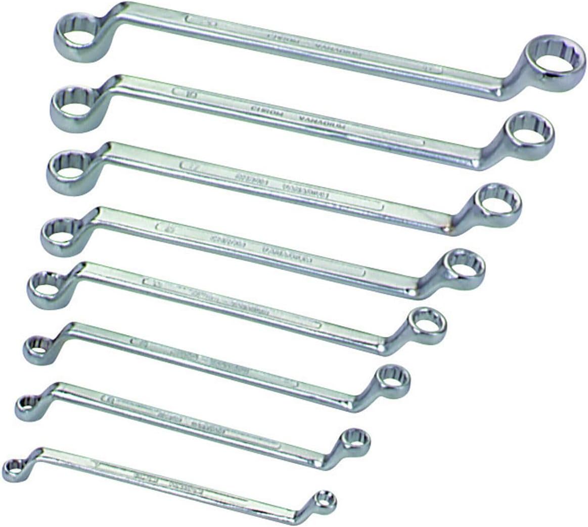 MDMprint SAE Offset Box End Wrench Set, 8 Piece