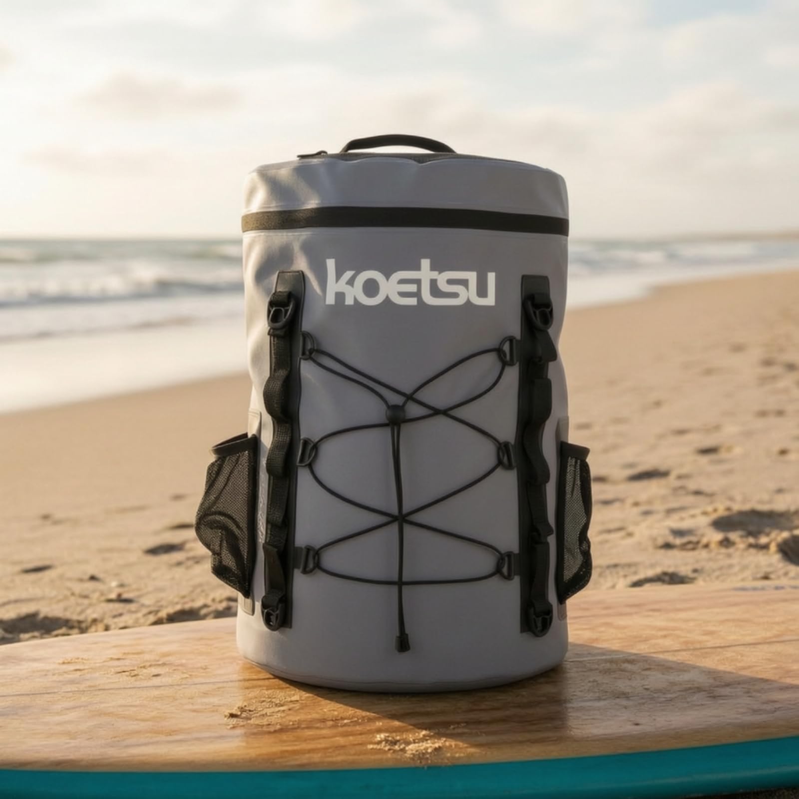 F Fityle Bolsa para Paddle Surf Bolsa Impermeable Mochila Estanca Organizador para Cubierta con Malla y Cremallera Segura PVC 500D 40 L Adecuada para Surf Turismo Acuático