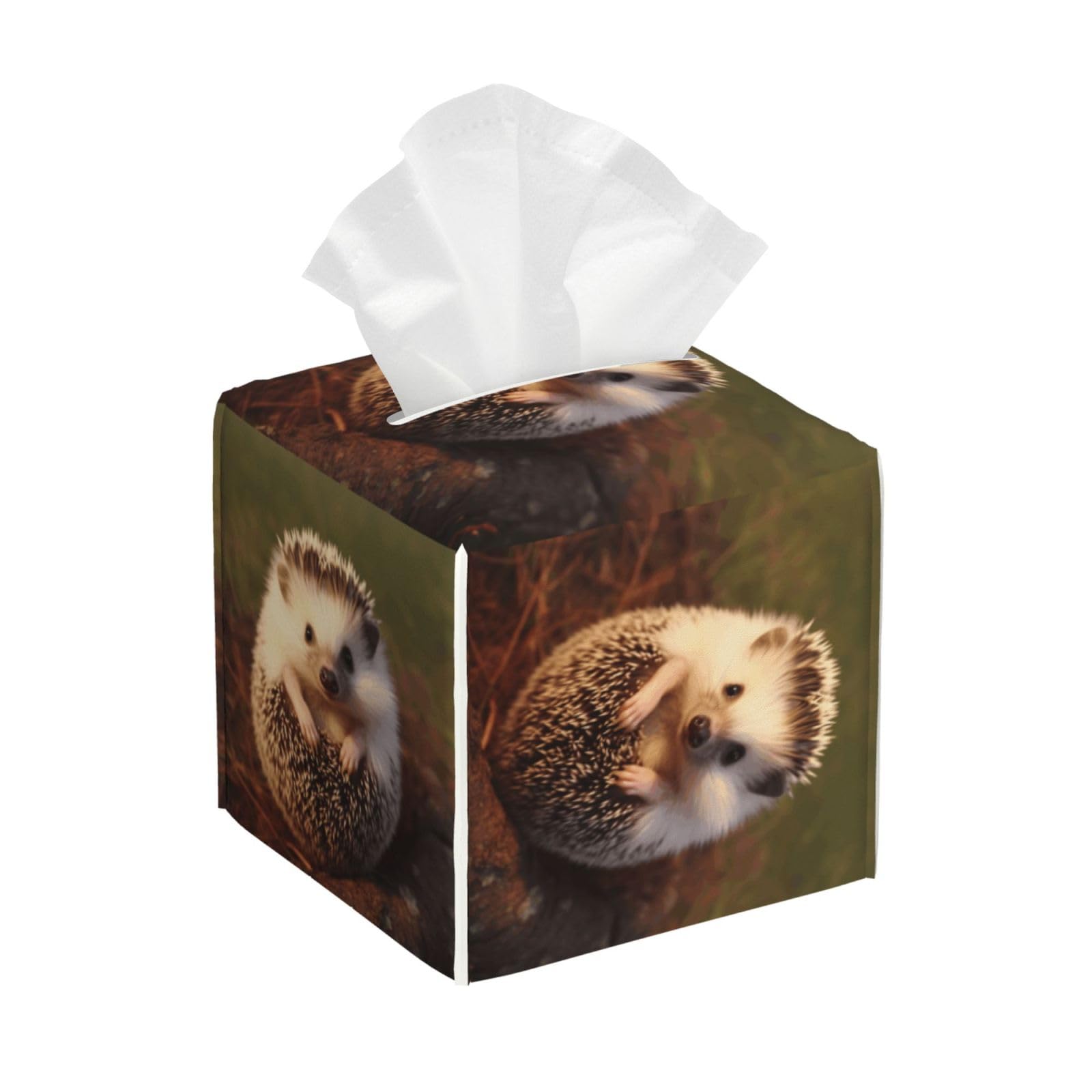 Baby Hedgehog Tissue Box Cover Square Cube Boxes