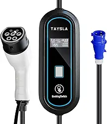 Phantom Carregador para 7KW Portátil Carro Cabo de 5M 32A-24A-20A-16A-13A-10A-8A Carregador EV Tipo 2 para Carros Elétricos e Híbridos Uso Interno/Externo Veículo Elétrico BYD Nissan