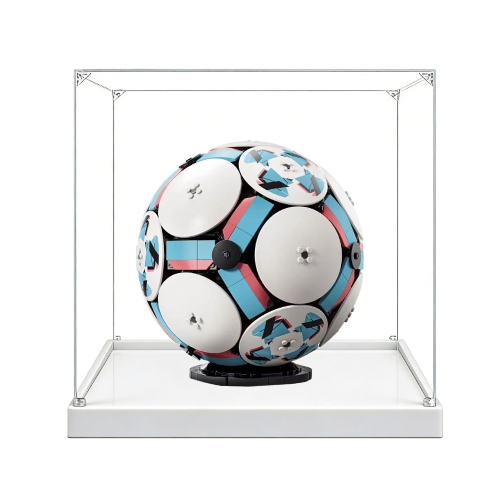 Gase acrílico transparente para Le-go 43019 FIFA World Cup Model, caja transparente, caja de almacenamiento, caja expositora, compatible con modelo 43019 (solo vitrina) (3 mm)