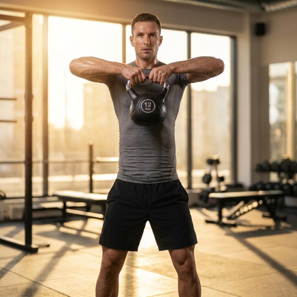 Black Snake Kettlebell Set Chrom – gummierte Kugelhantel mit Chromgriff