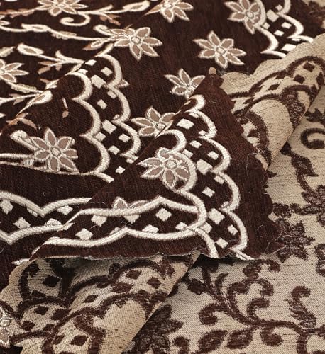 Image of Luxury Velvet Bedsheet - King Size Luxury Bed Sheet - Ultra Soft, Cozy & Warm Bedding for Bedroom - Hypoallergenic & Elegant Velvet Texture (Check Mate Coffee BAZE, Velvet Bedsheet)