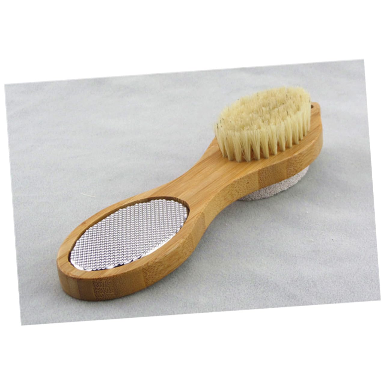 BELLIFFY Natural Material Foot Care Foot Rub Medium Hair Brush Soften Skin Stimulate Blood Circulation Foot Exfoliating