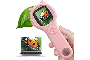 Microscope for Kids 4-6 - Educational Science Toy for Young Explorers (Pink)