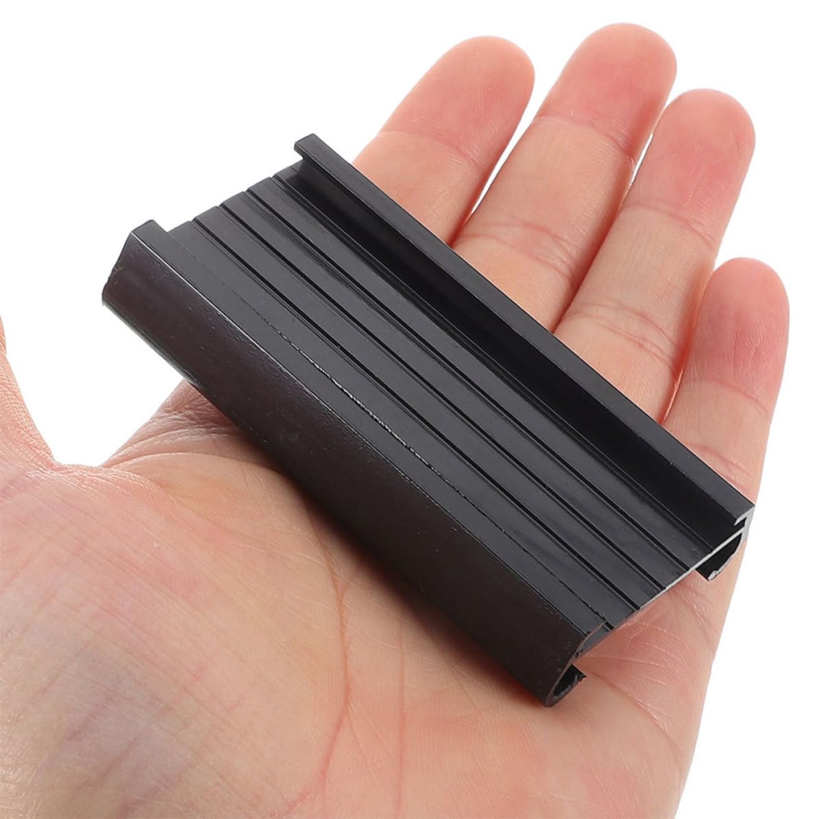 Cabilock 40 Pièces Porte-étiquette D'étagère en Pvc Noir pour