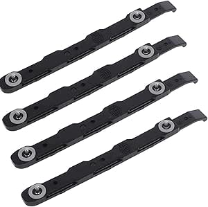 TableRe 4 Pcs Chassis Hard Drive Mounting Plastic Rails, Black