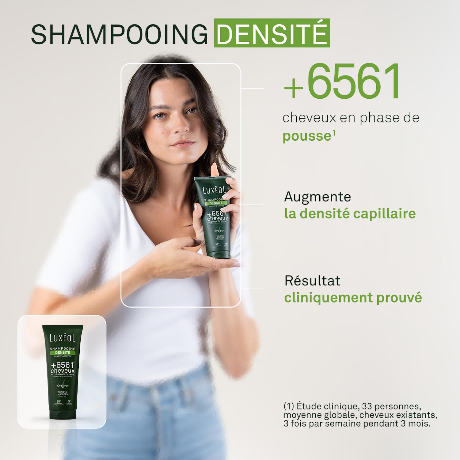 LUXEOL - Routine Densité In & Out - Complément Alimentaire + Shampooing, Après-Shampooing & Sérum Densité - Cheveux Plus Épais et Volumineux - Fabriqué en France