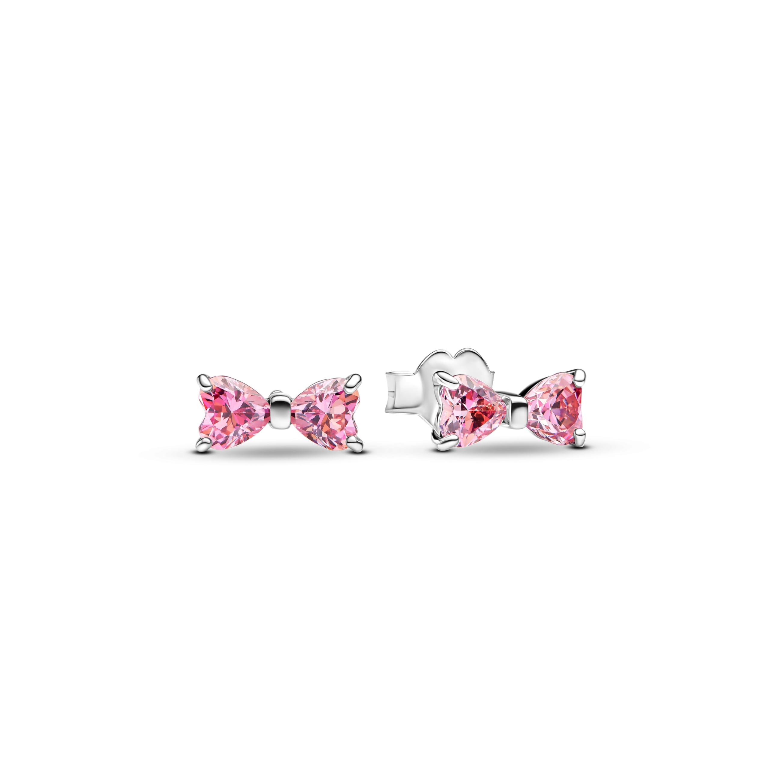 PANDORASterling silver Cubic Zirconia Pink 293505C01 Earrings