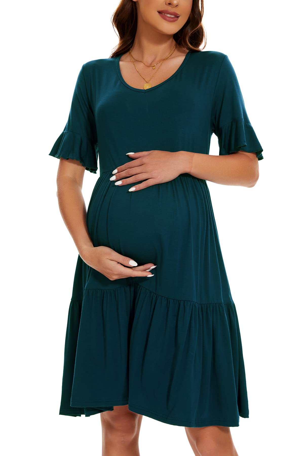 Smallshow Vestido Premama Verano Ropa Embarazada para Mujer