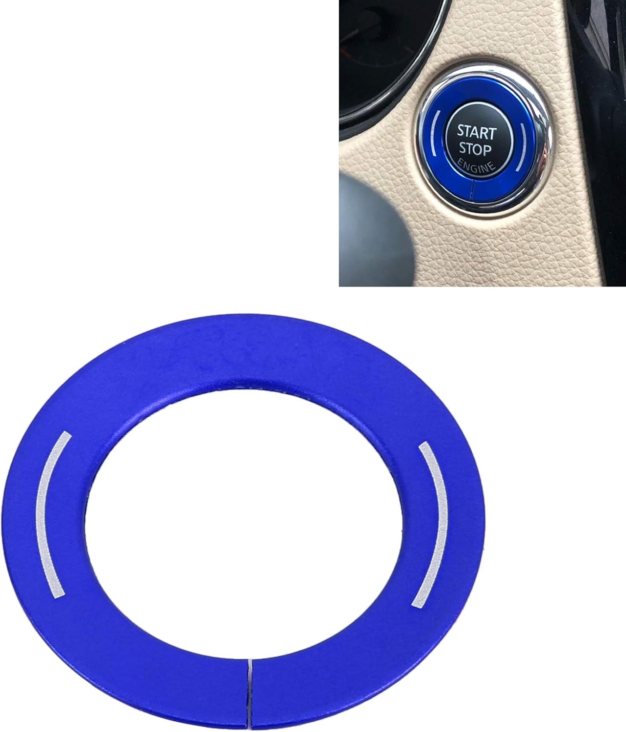 Yiheroneカーアクセサリー 日産x Trailのための車のエンジン始動キー押しボタンリングの金属のステッカー装飾 開店祝い 装飾リング Yiheroneカーアクセサリー 日産x Trailのための車のエンジン始動キー押しボタンリングの金属のステッカー装飾 開店祝い 装飾リング