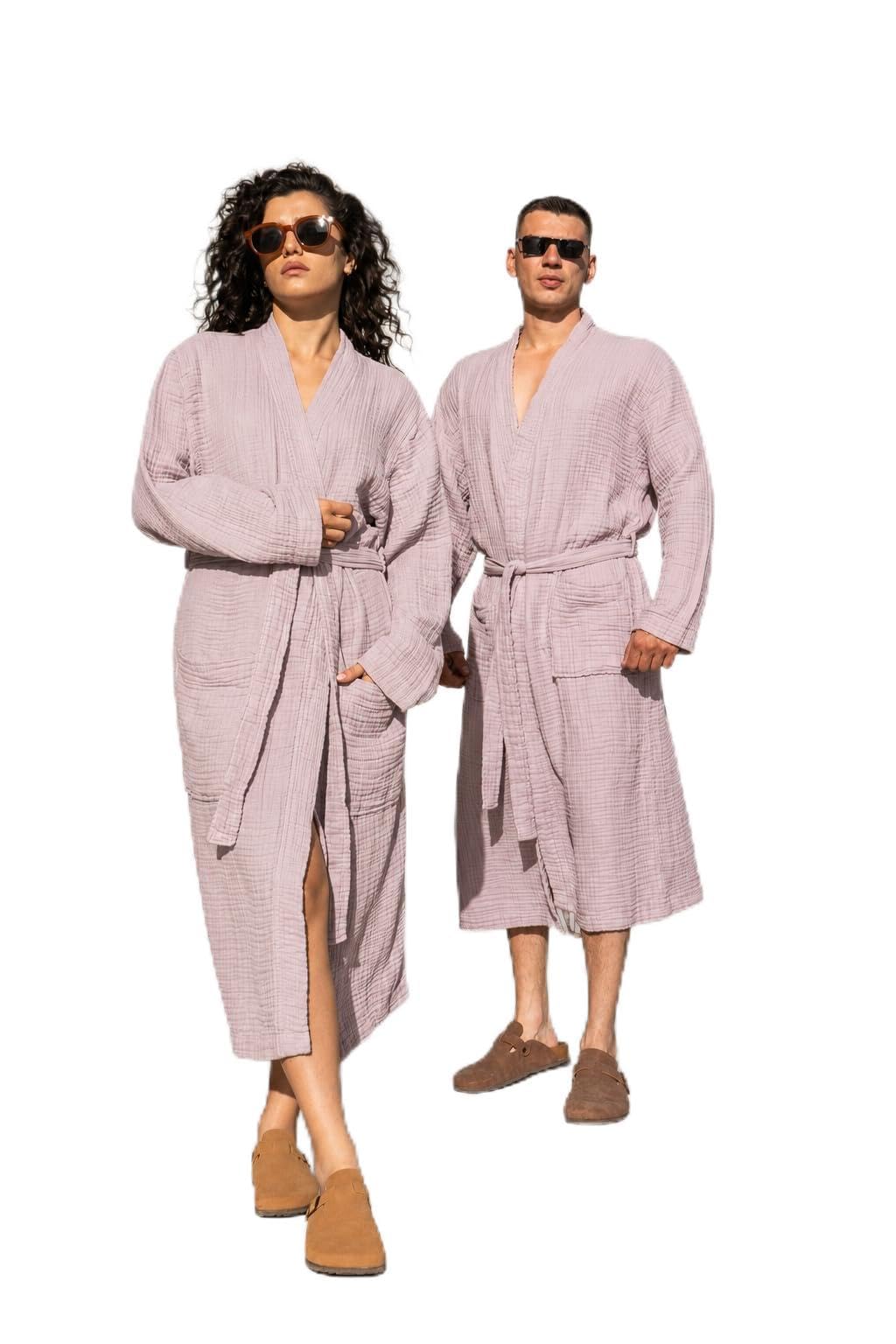 Muslin Unisex Bathrobe