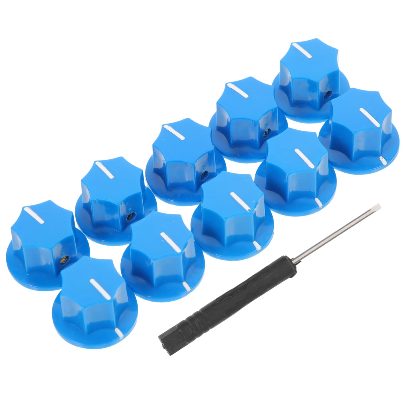 Holibanna 1 Set Guitar Volume Control Knob Decorative Knobs with Screwdriver for Potentiometers Effects Pedals and Amplifiers Durable Corrosive Design Present for Guitar Enthusiasts