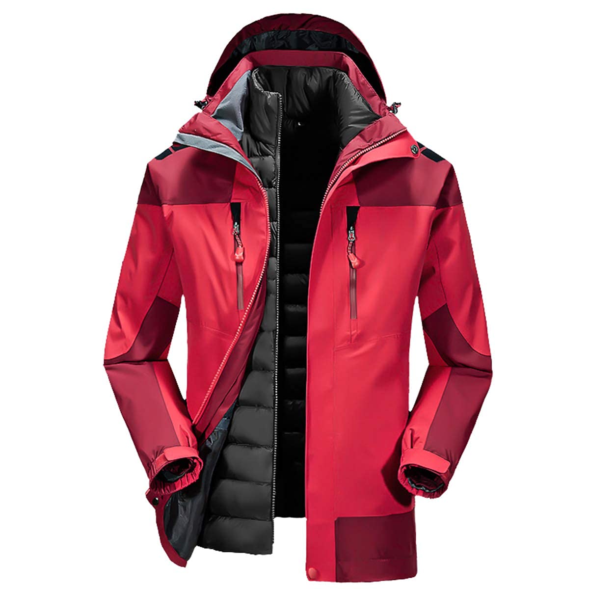 Manteau de ski homme pour affronter le froid, doudoune imperméable de randonnée hiver