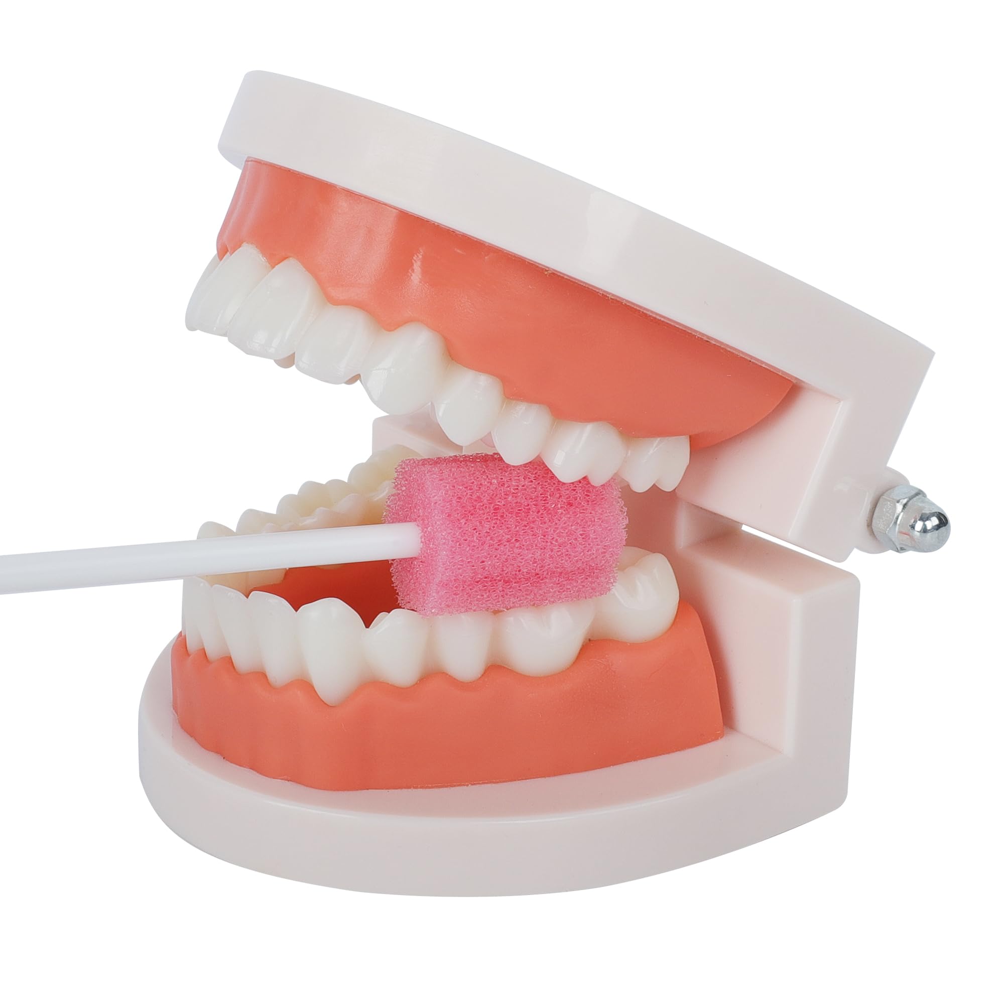 Safety Oral Care Swabs 100 PCS, Gum-Protective Mouth Swabs for Elderly, Individually Wrapped