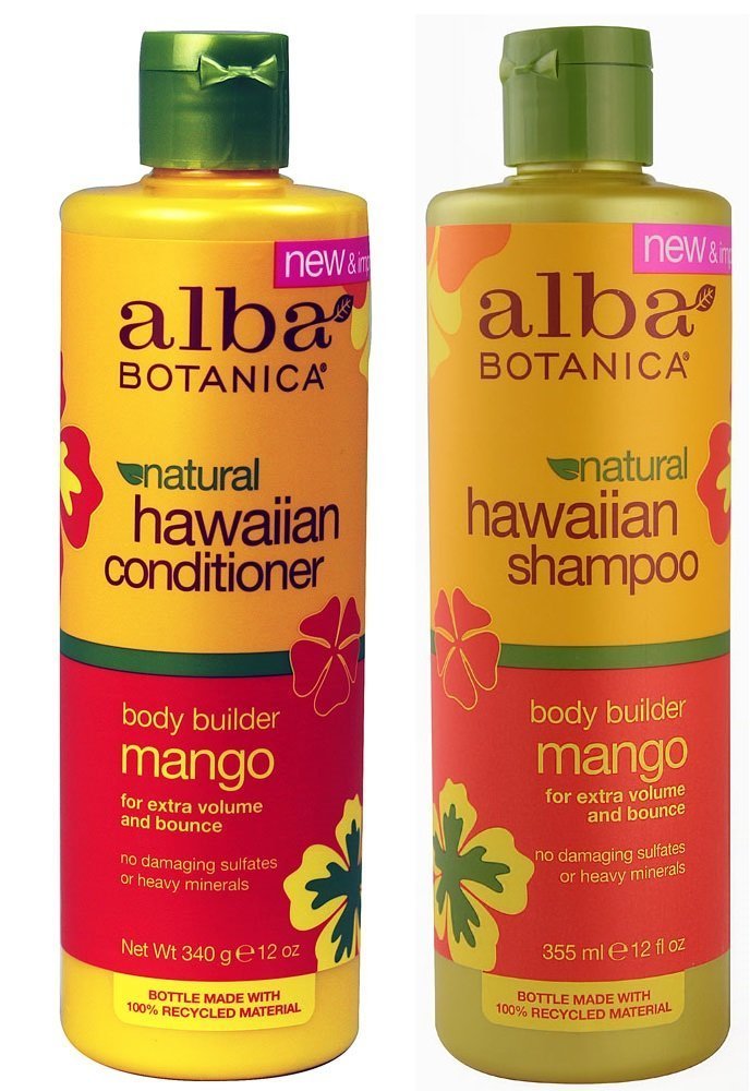 Alba Botanica Alba botanica, natural hawaiian shampoo and conditioner, mango, 12 Fl Oz (Pack of 2)