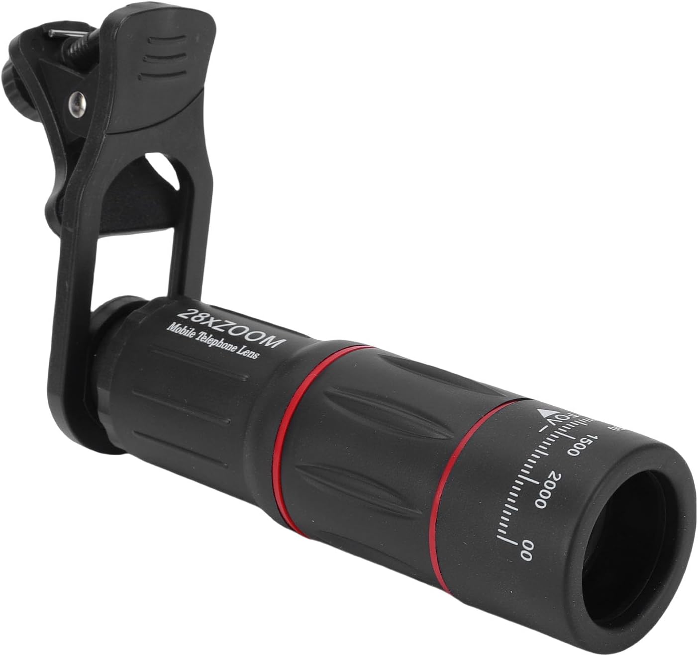 ciciglow Phone Camera Lens Kit, Upgraded Version 4 in 1 Phone Photography Kit Includes Telescope 28X, Wide Angle 0.6X, Macro 20X, Fisheye 198, with Clamp and Tripod