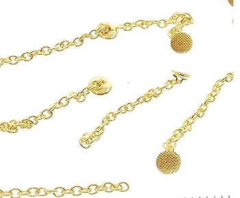 SmileOrtho®新款金色牵引链圆形按钮（4个装）