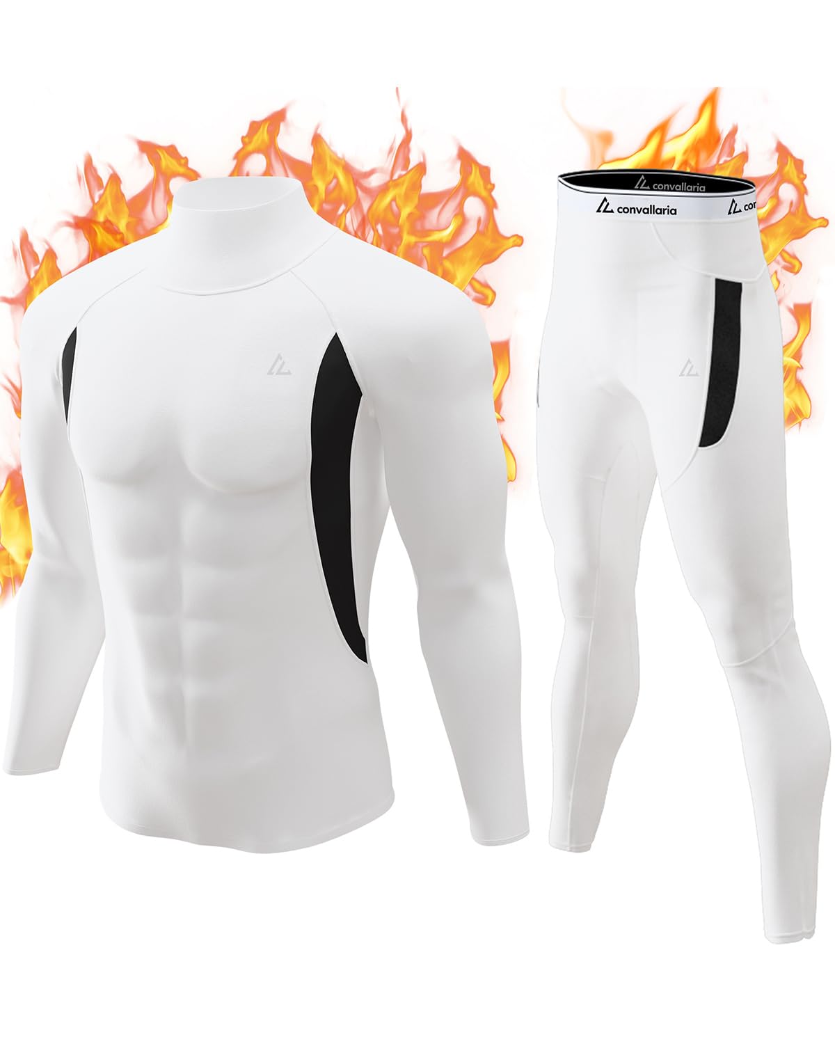 Mens Thermal Underwear Long Johns Set Cold Weather Hunting Base Layer
