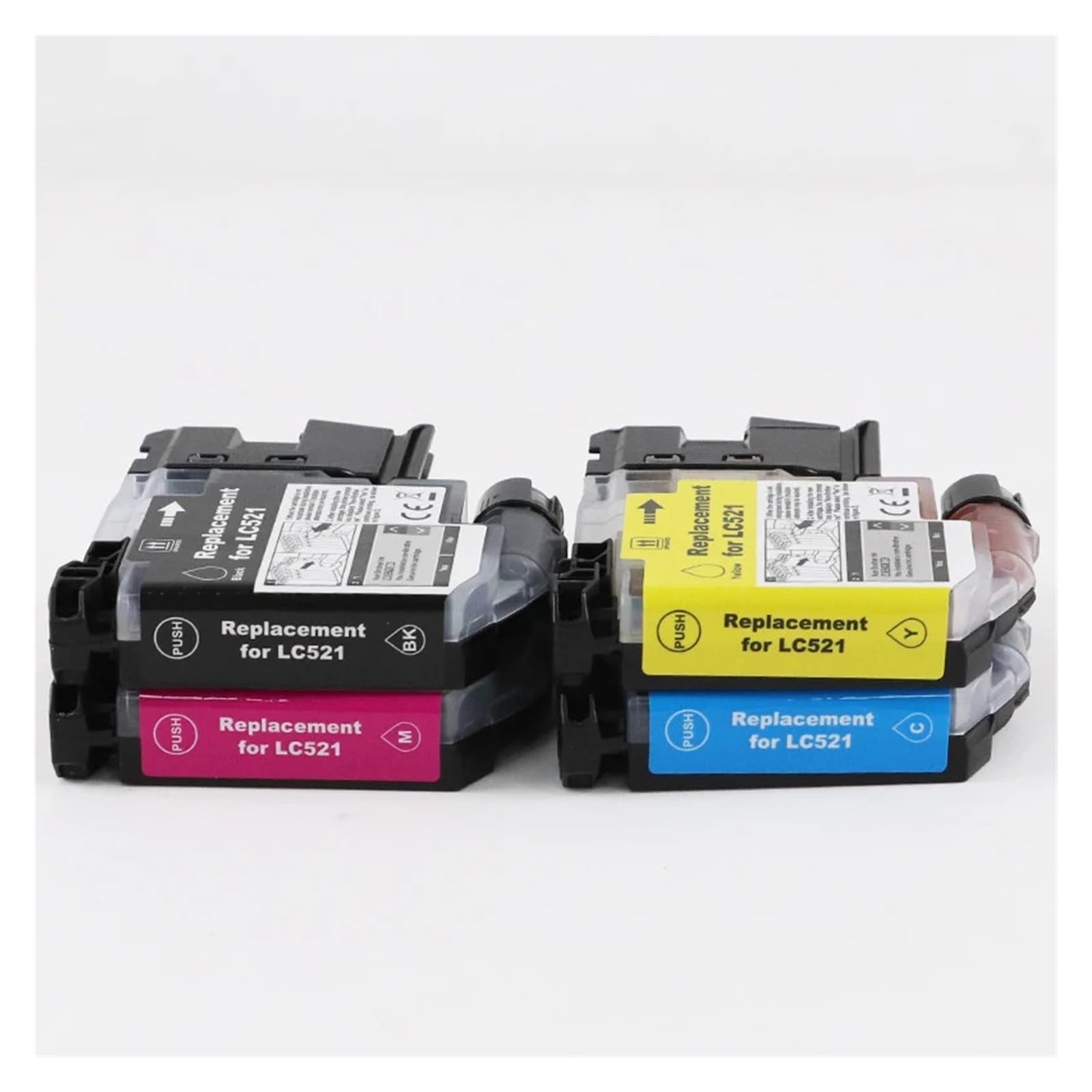 1 SET compatibile con Brother, inchiostro LC521
