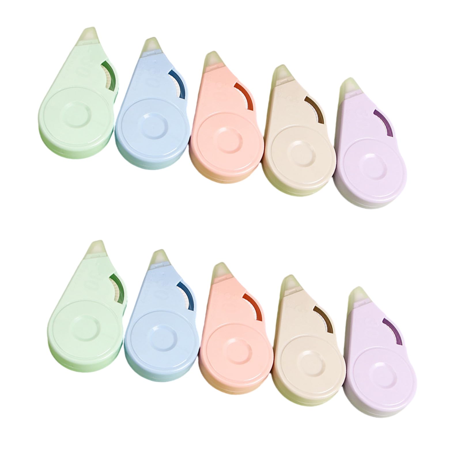 10 cintas correctoras de 8 m x 5 mm, para escuela y suministros, cinta correctora blanca, total de 80 m, para escribir, álbumes de recortes, cinta para estudiantes