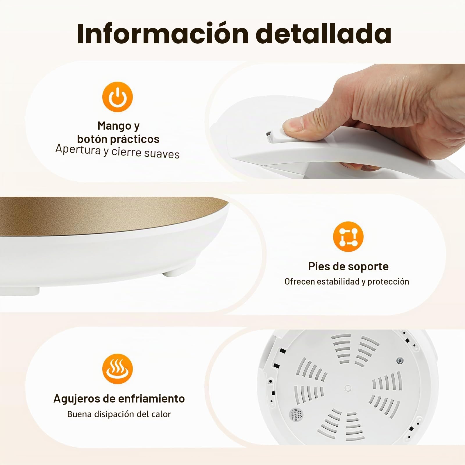 Prensa de ajo, 5 L, control inteligente, máquina de fermentación de ajo, tapa aislante de doble capa, mango y botón convenientes, para la familia y los profesionales