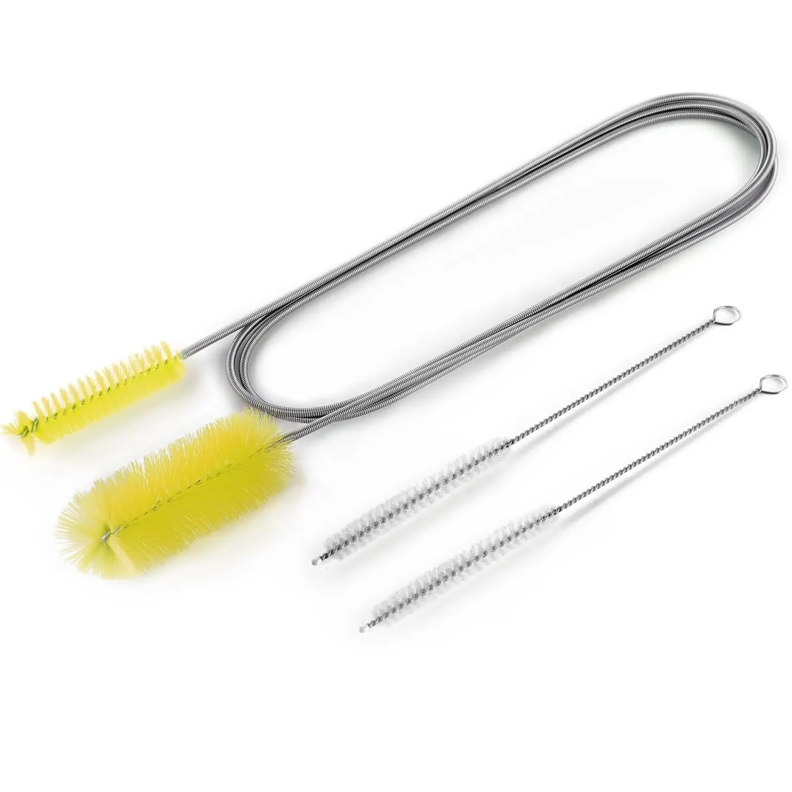 Cepillo para desagüe con muelle flexible para limpiar tuberías
