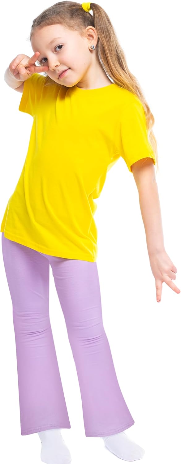 FEQO Toddler Girl Flare Pants Baby Girl Cotton Leggings Bell Bottoms Size 18M-5T - Image 7