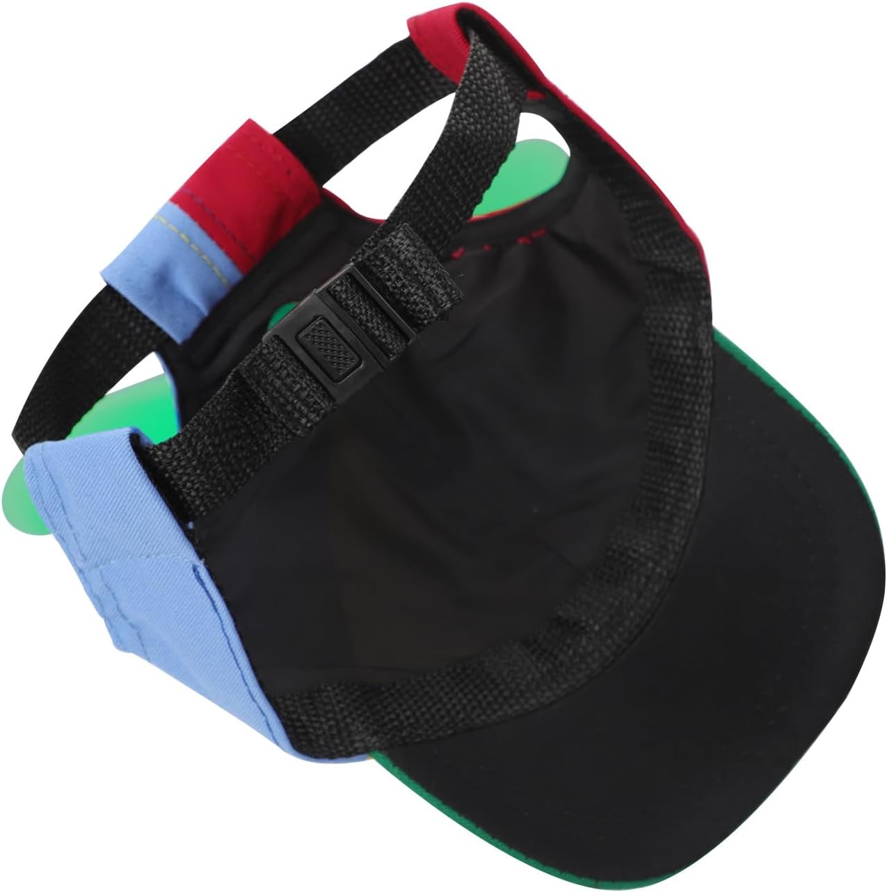 Funny Pet Baseball Hat with Propeller, Cute Adjustable Sun Protection Rainbow Helicopter Hat for Dog & Cat